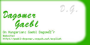 dagomer gaebl business card